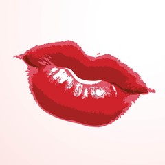Lipstick, kiss
