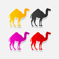 realistic design element: camel