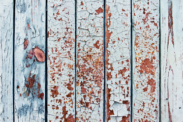 background of old painted boards