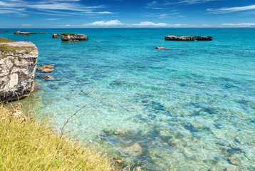Crystal clear waters in southern Italy