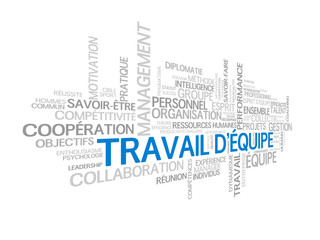 Nuage de Tags "TRAVAIL D'EQUIPE" (gestion projets esprit)