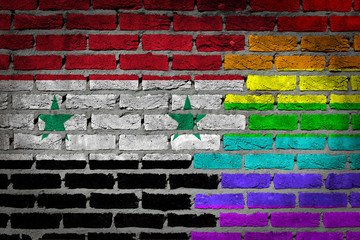 Dark brick wall - LGBT rights - Syria