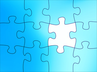 Obraz premium Puzzle abstract