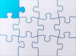 Fototapeta premium Puzzle abstract