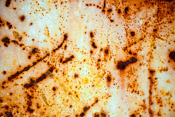 old  background from the cracked paint on rusty iron