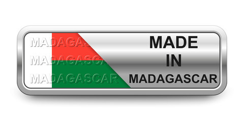 Made in Madagascar Button