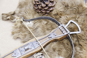 Old medieval crossbow