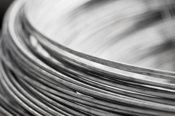 close up steel wire
