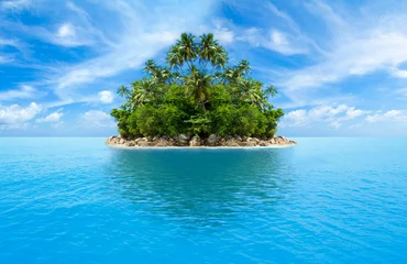 Fotobehang Eiland tropisch eiland in de oceaan