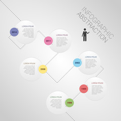 modern abstract infographics timeline vector