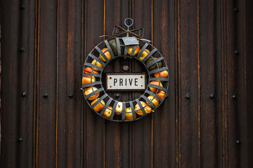 Door decor PRIVE in Brugge, Flanders, Belgium