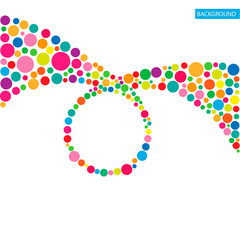 Circle abstract colorful background. Vector illustration