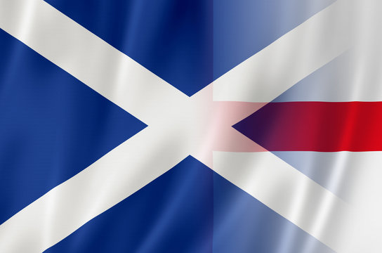 Flags of England & Scotland