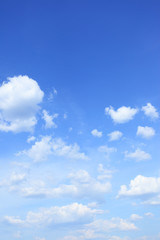 Blue sky with clouds
