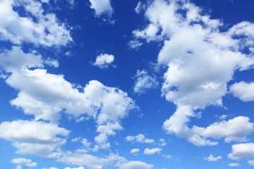 Obraz na płótnie Canvas Blue sky with clouds