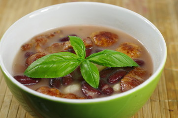 appetizing bean soup