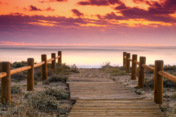Fototapeta premium Sunset beach