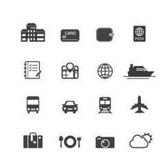 Travel and Vacation Icons