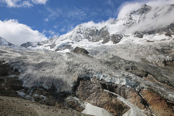Fee Gletscher in Saas-Fee. Schweiz