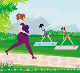 exercises in the park