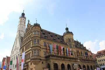 Fototapeta na wymiar Rathaus in Rothenburg