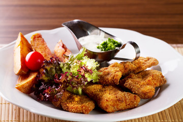 Wiener Schnitzel with salad