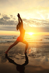 Fototapeta na wymiar Yoga Sport woman