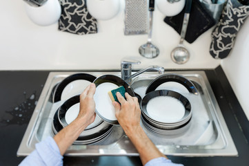 wash the dishes