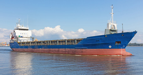 empty cargo ship