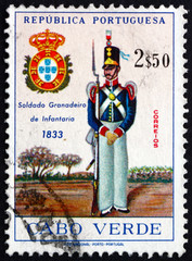 Postage stamp Cape Verde 1965 Grenadier, 1833