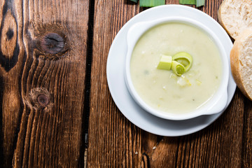 Fresh made Leek Soup