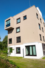 Modern apartment house in Hamburg