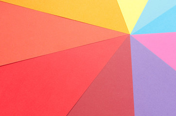 rays of colorful construction paper