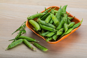 Green fresh peas