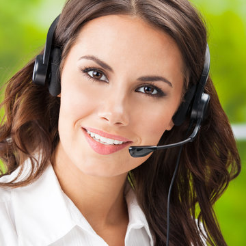 Support phone operator in headset