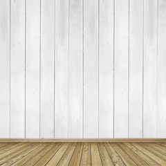 Empty Room / Wooden Floor / Wooden Wall