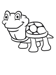 Lustige kleine comic Schildkröte