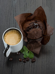 Coffee with muffin
