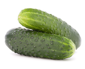 Cucumber vegetable  isolated on white background cutout