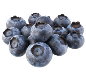 blueberry or bilberry  isolated on white background cutout