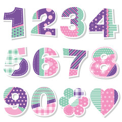 cute birthday numbers collection