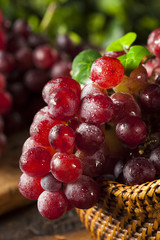 Organic Raw Red Grapes