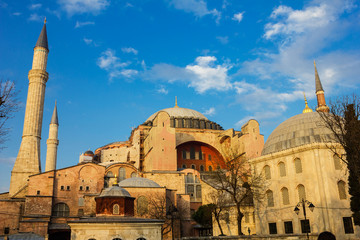 Fototapeta na wymiar Hagia Sophia in Istanbul, Turkey.