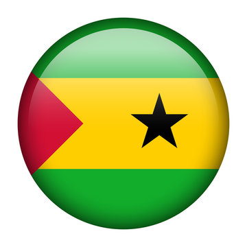 Sao Tome and Principe flag button
