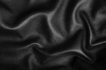 Deurstickers leather texture © conzorb