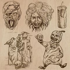 Halloween, Monsters, Magic - Vector collection