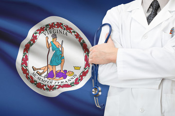 Concept of US national healthcare system - state of Virginia