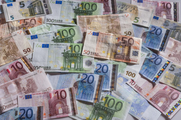Euros money background