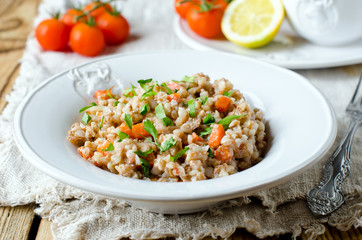Buckwheat with vegetables