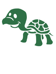 Kleine fröhliche niedliche Schildkröte
